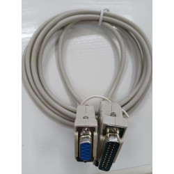Cavo seriale D-sub a 9 pin F / D-sub a 25 pin M, 2mt